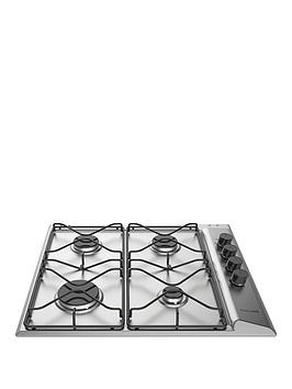 Product photograph of Hotpoint Pan642ixh 58cm Wide Built-in Hob With Fsd - Stainless Steel - Hob With Installation from very.co.uk