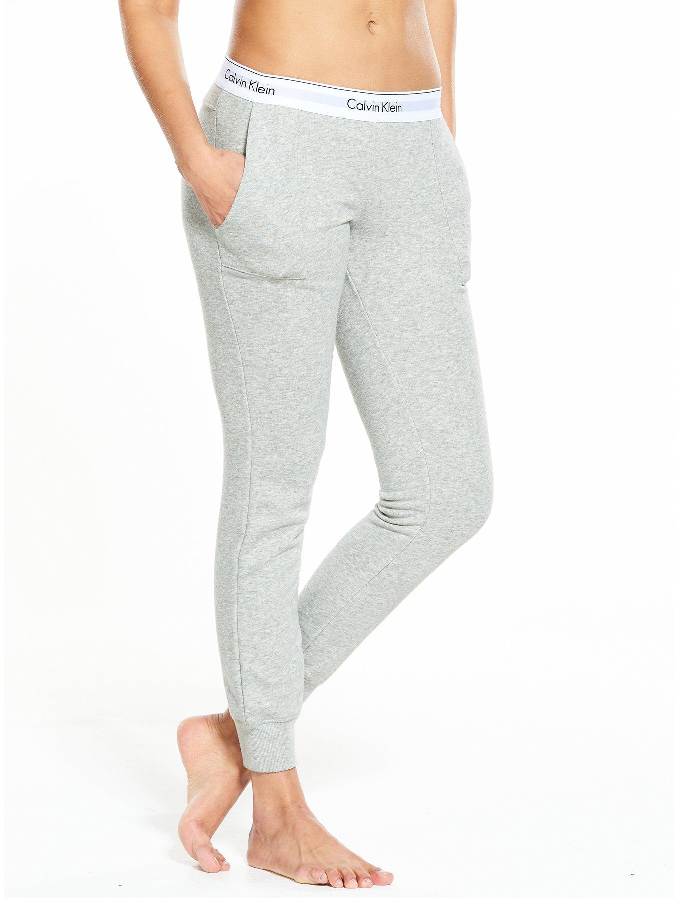 calvin klein grey sweatpants womens