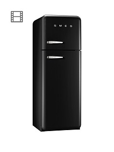 Smeg FAB30RFN 60cm 50s Retro Style Fridge Freezer - Black