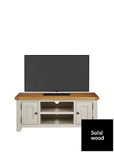 Luxe Collection Oakland Painted 100% Solid Wood Ready Assembled Large TV Unit - fits up to 55 Inch TV