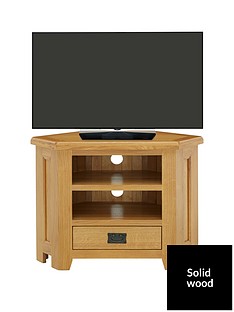 Luxe Collection - Oakland 100% Solid Wood Corner TV Unit - fits up to 40 inch TV