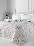  image of catherine-lansfield-canterbury-bedspread-throw-in-grey