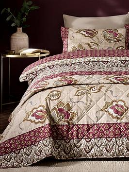 Product photograph of Catherine Lansfield Kashmir Bedspread Throw - Multi from very.co.uk