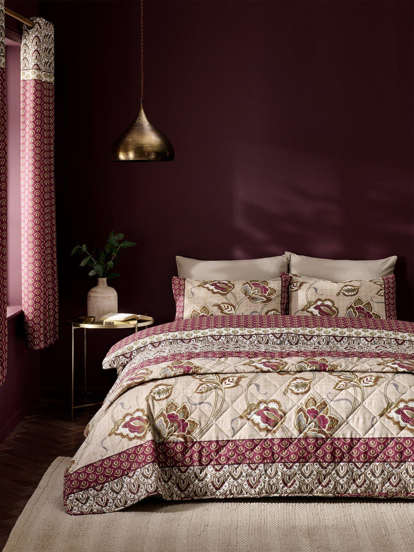 Image 3 of 4 of Catherine Lansfield Kashmir Bedspread Throw - Multi