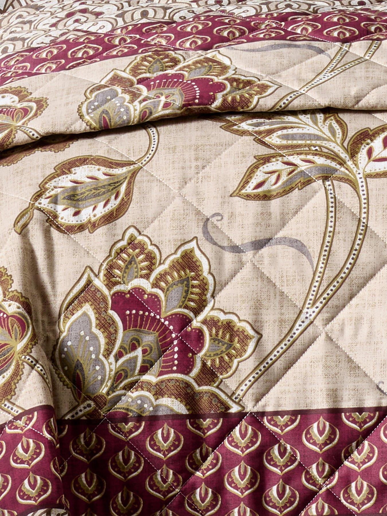 Image 4 of 4 of Catherine Lansfield Kashmir Bedspread Throw - Multi