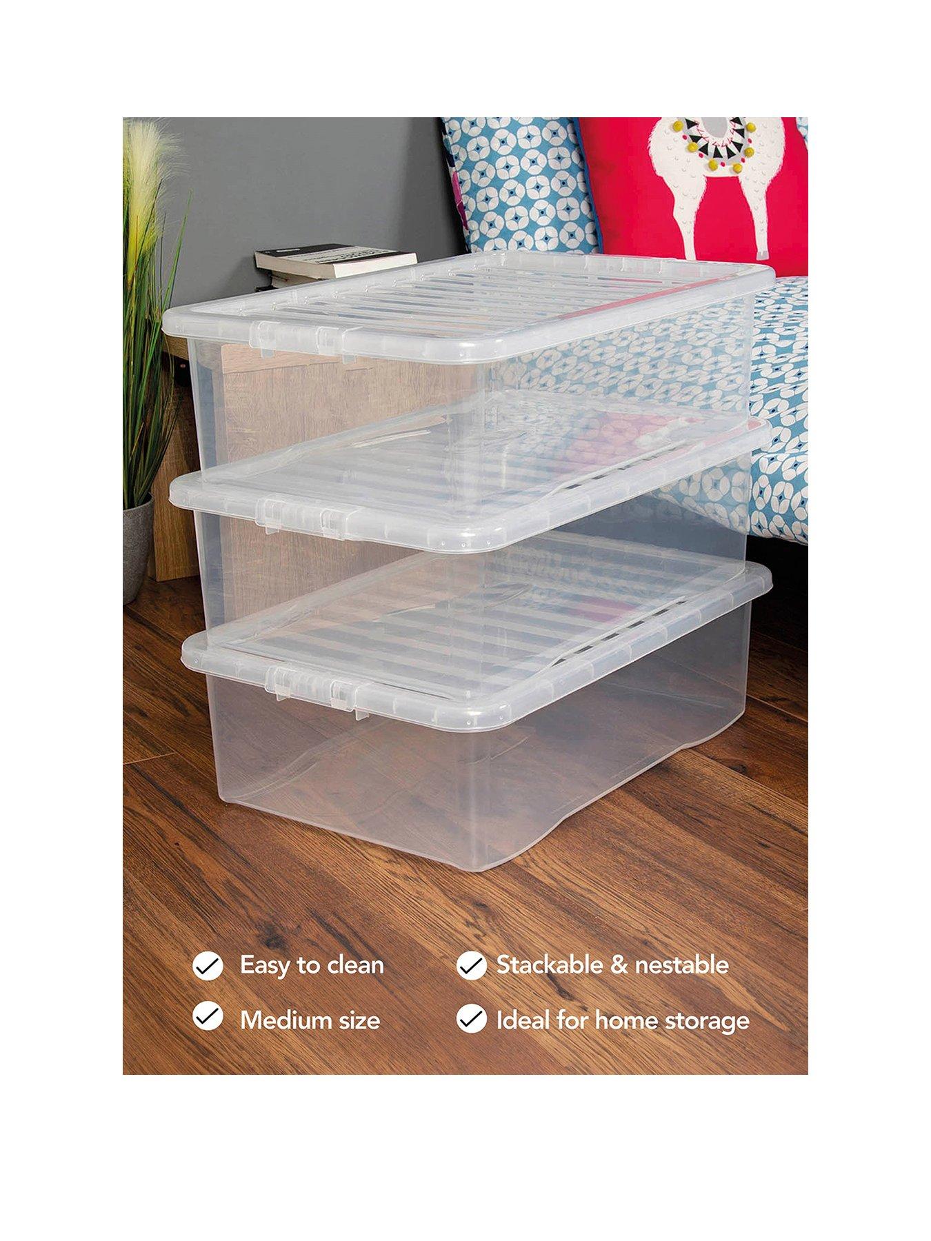 Image 2 of 5 of Wham Set of 3 Plastic Storage Boxes &ndash; 32-litre capacity