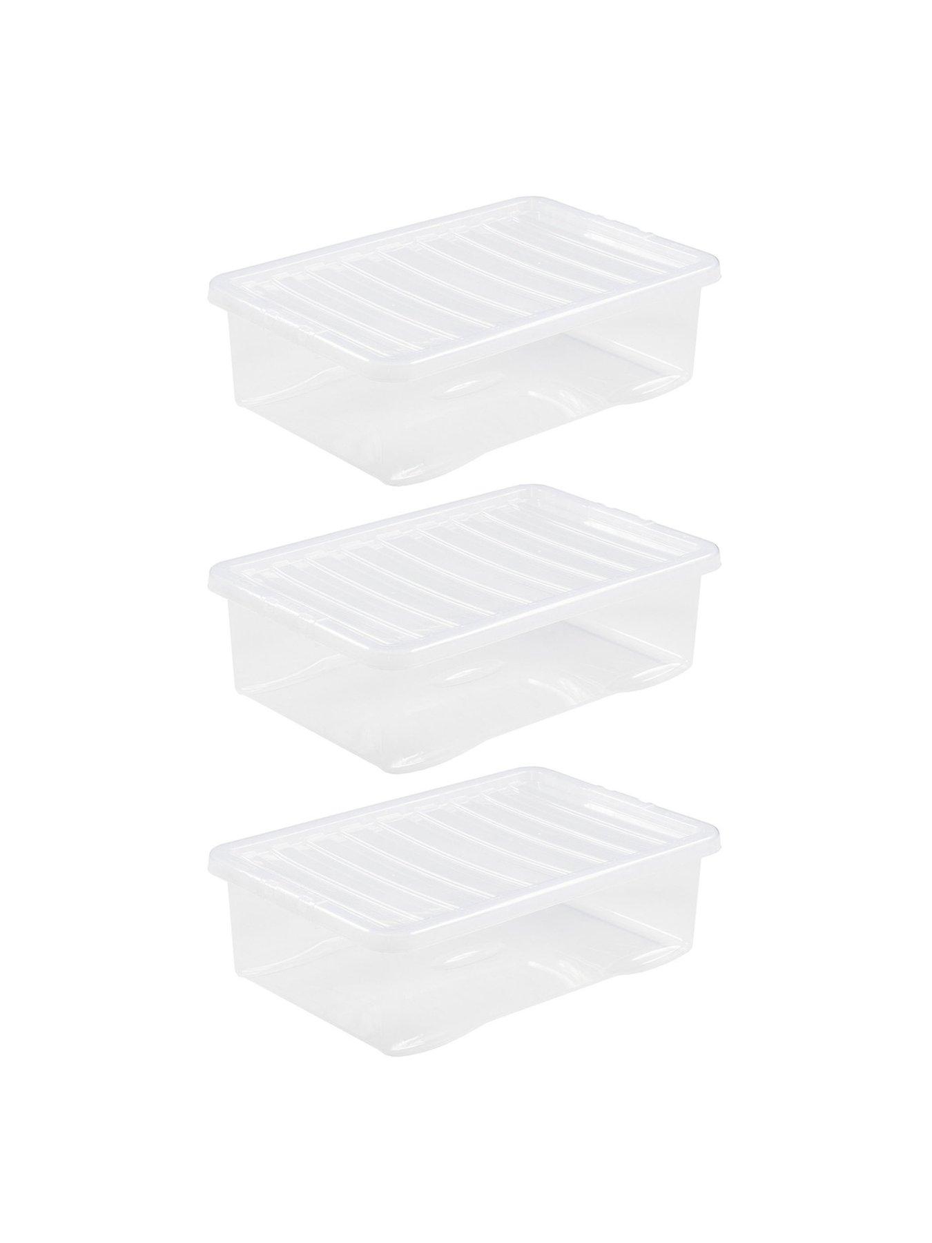 Image 4 of 5 of Wham Set of 3 Plastic Storage Boxes &ndash; 32-litre capacity
