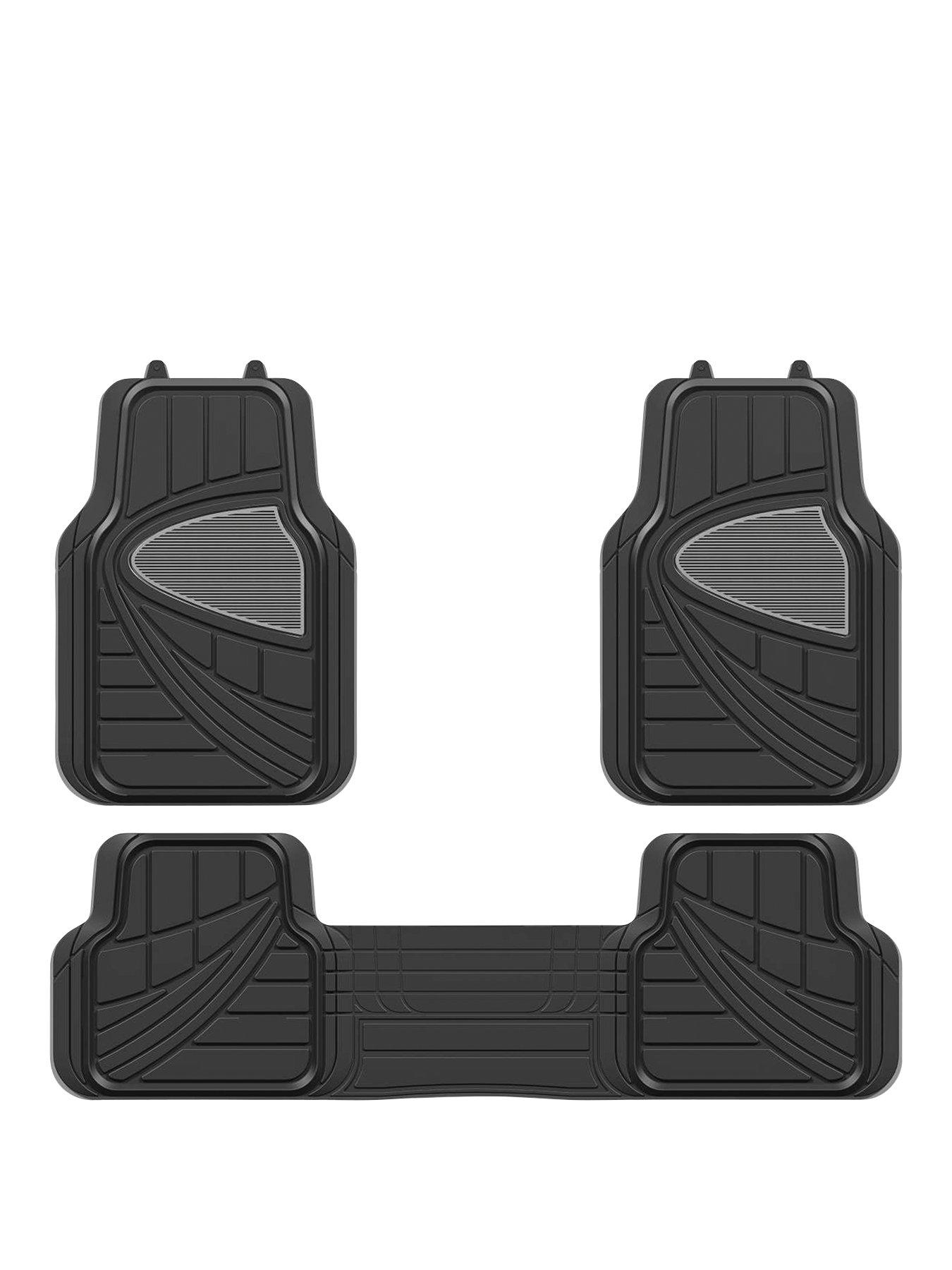 Product photograph of Streetwize Accessories Premium Deluxe Black Car Mat Set from very.co.uk