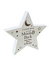 Image thumbnail 2 of 2 of The Personalised Memento Company Personalised Moon &amp; Back Wooden Star