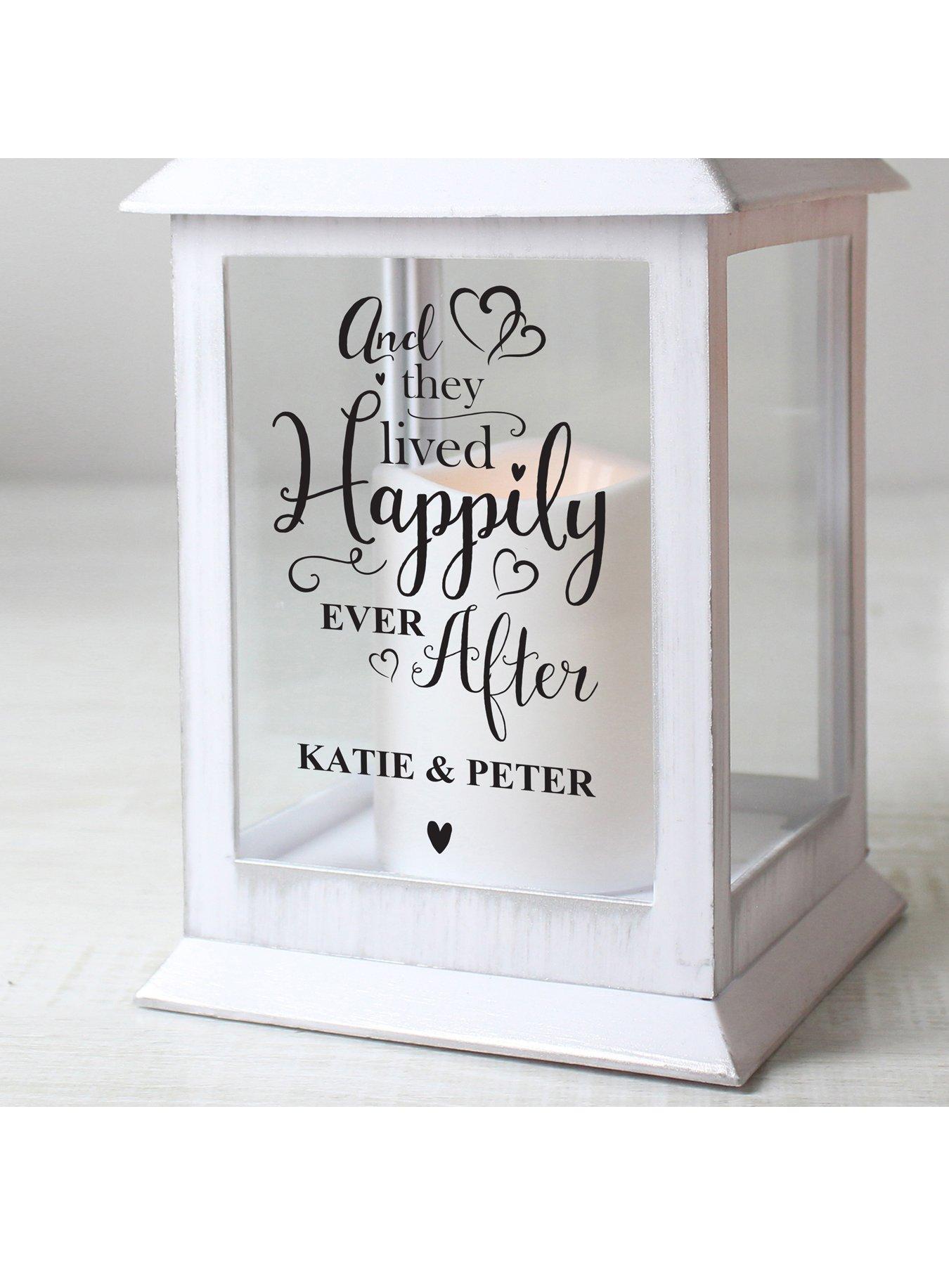 Image 2 of 4 of The Personalised Memento Company Personalised Happily Ever After Lantern