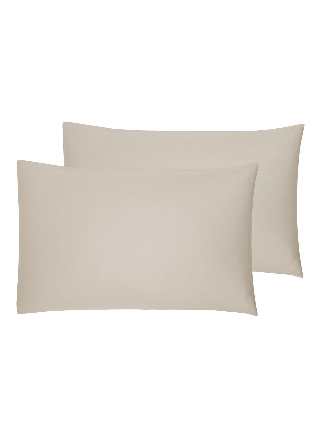 Product photograph of Hotel Collection Luxury 400 Thread Count Soft Touch Sateen Standard Pillowcase Pair from very.co.uk