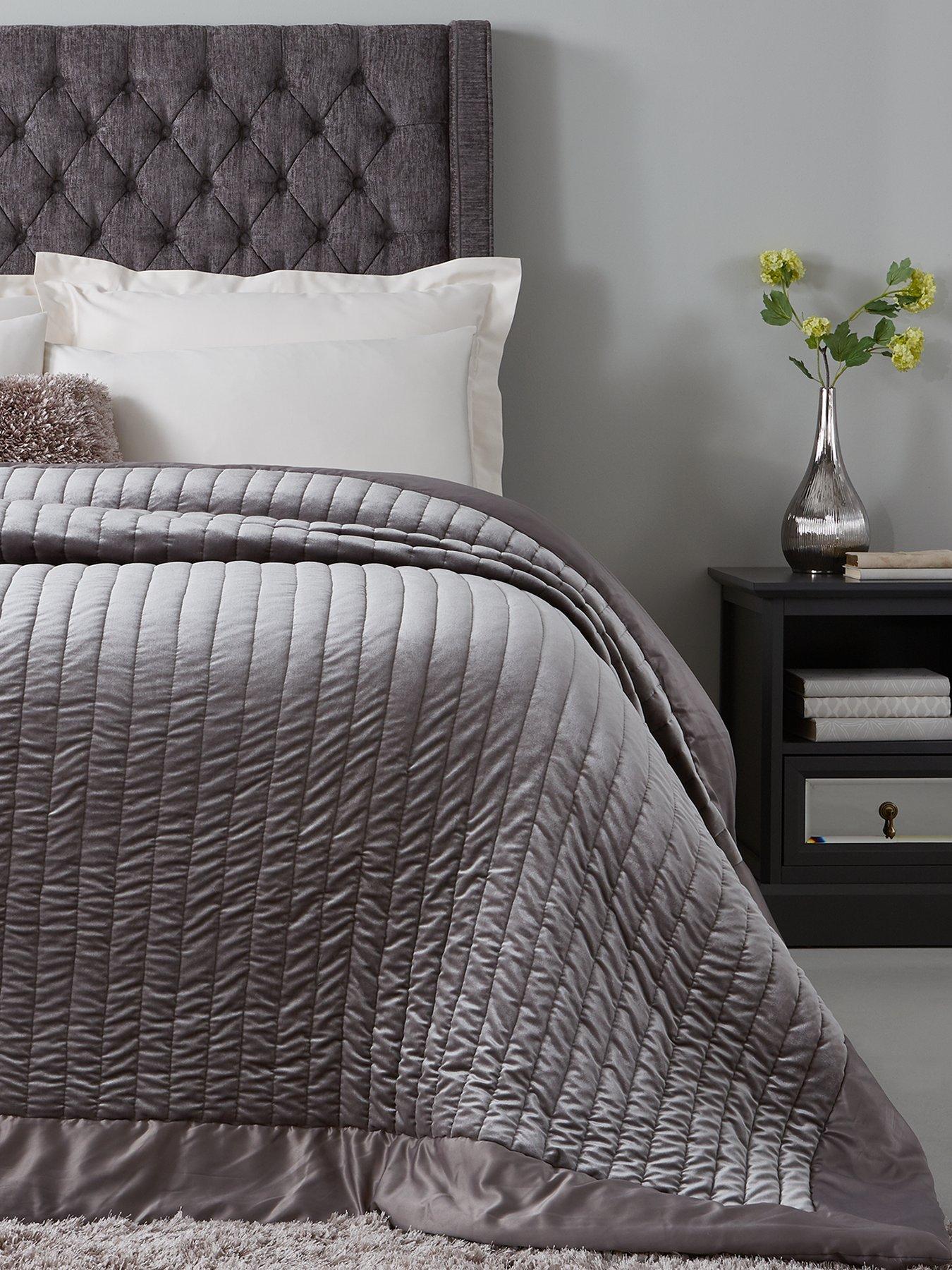 Grey velvet euro shams hotsell