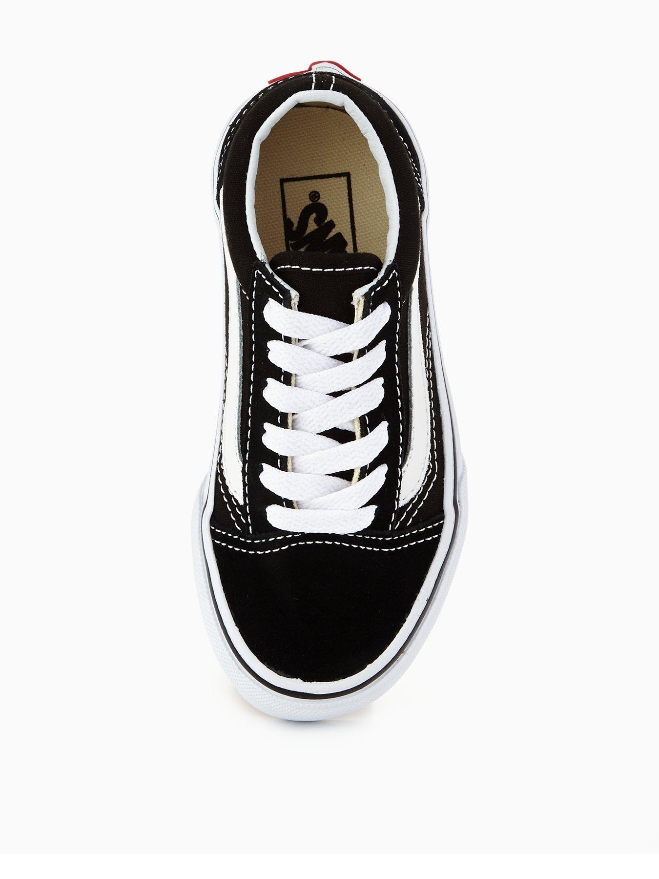 Vans Kids Unisex Old Skool Trainer - Black/White | Very.co.uk