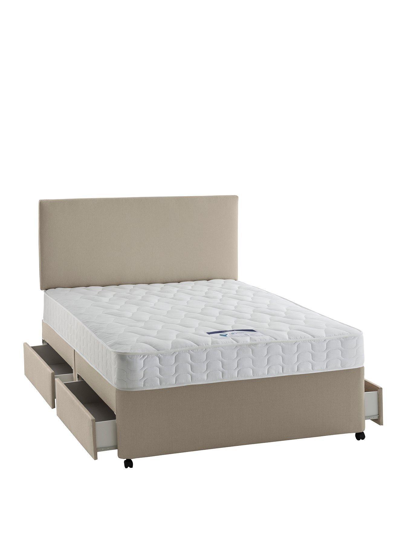 Product photograph of Silentnight Miracoil 3 Celine Mattress And Divan Base Bed Set Headboard Sold Separately from very.co.uk