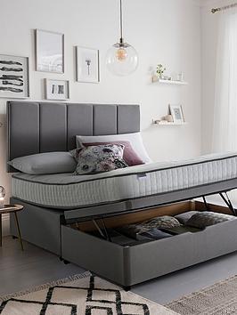 Product photograph of Silentnight Freya Memory 800 Pocket Ottoman Storage Bed - Medium Headboard Not Included from very.co.uk
