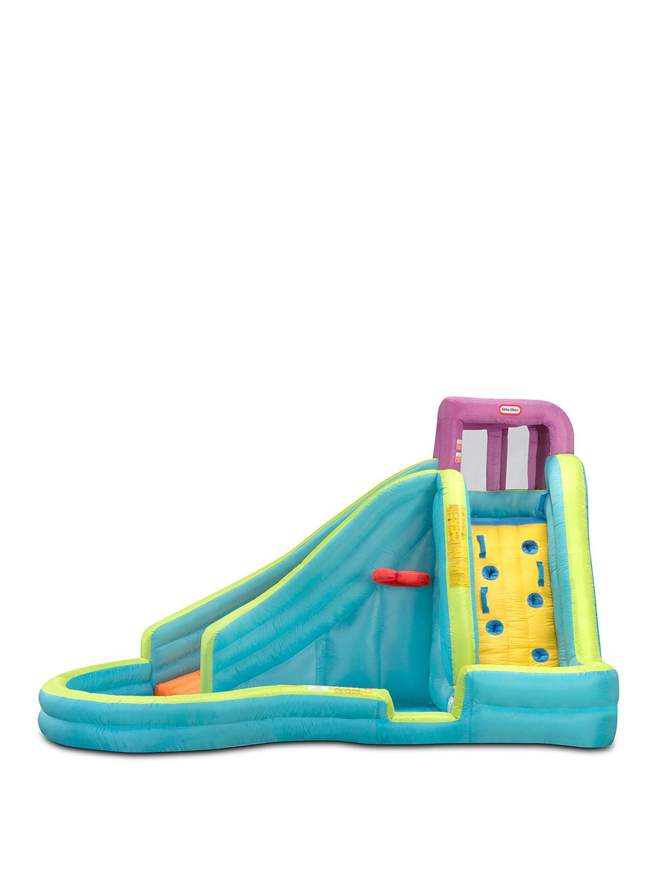 Slam n curve hot sale inflatable water slide