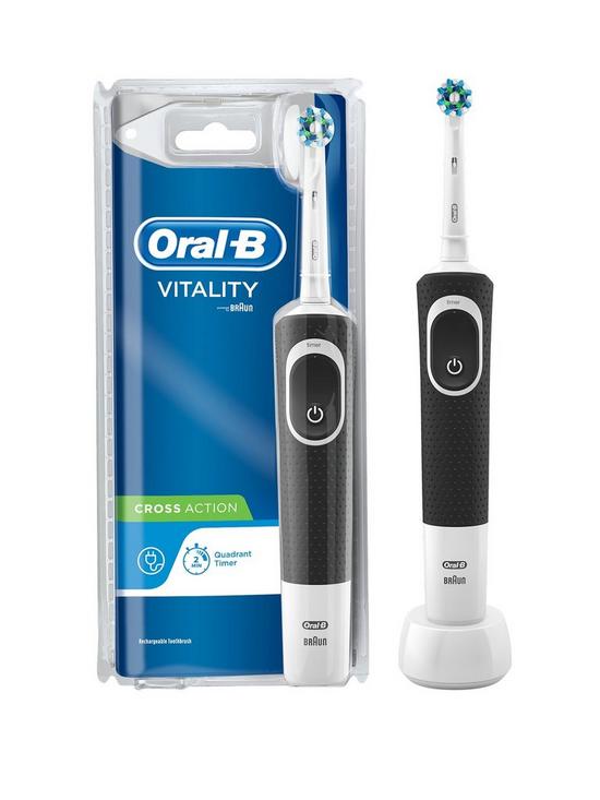front image of oral-b-pro-vitality-cross-action-electric-rechargeable-toothbrush