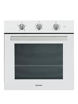 indesit aria ifw6330whuk 60cm wide built-in single electric oven - white - oven with installation