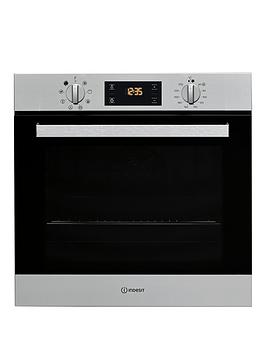 indesit aria ifw6340ixuk built-in, fan-assisted, single electric oven - stainless steel - oven with installation