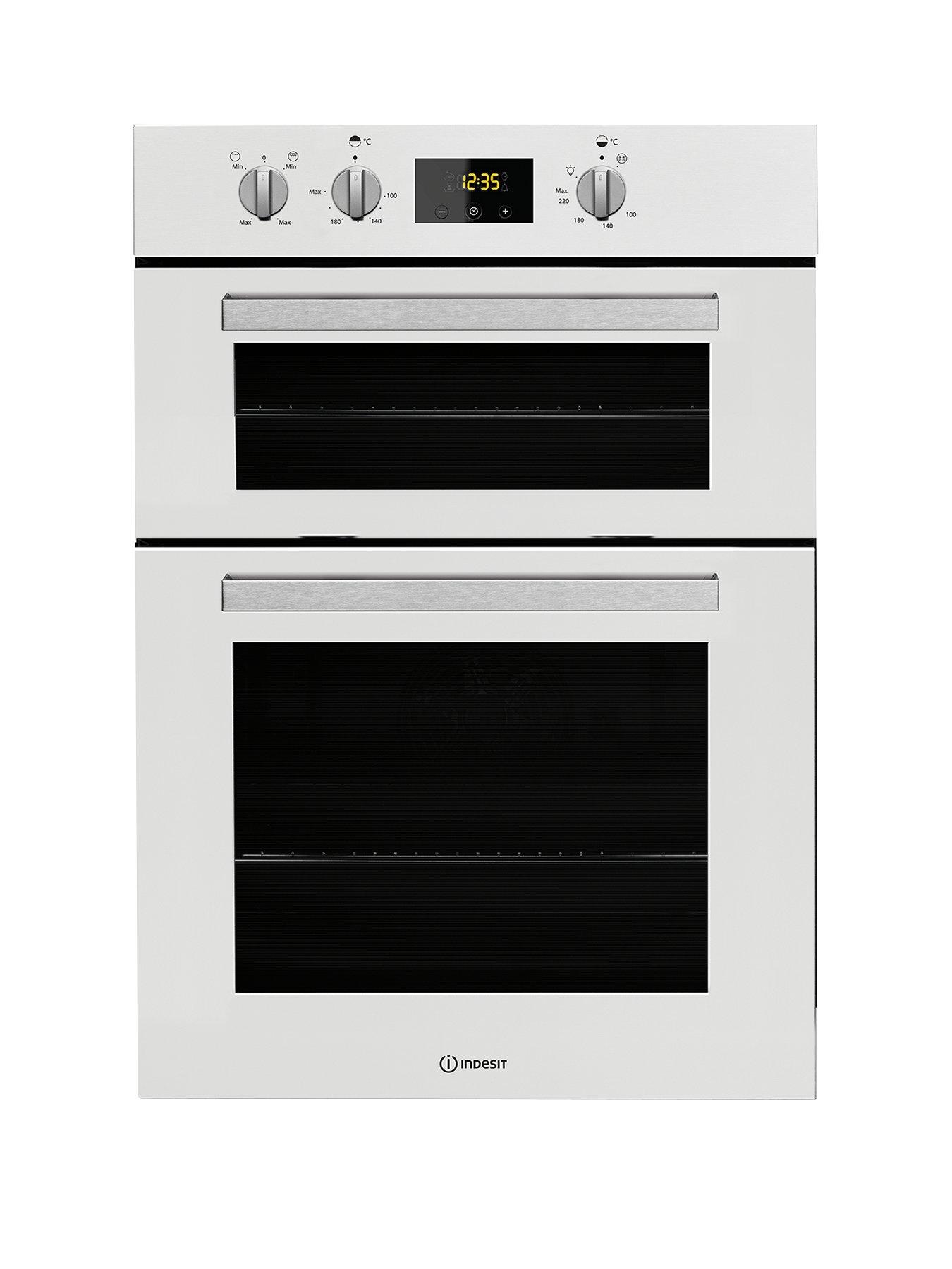 Indesit Aria Idd6340Wh Built-In Double Electric Oven - White - Oven With Installation