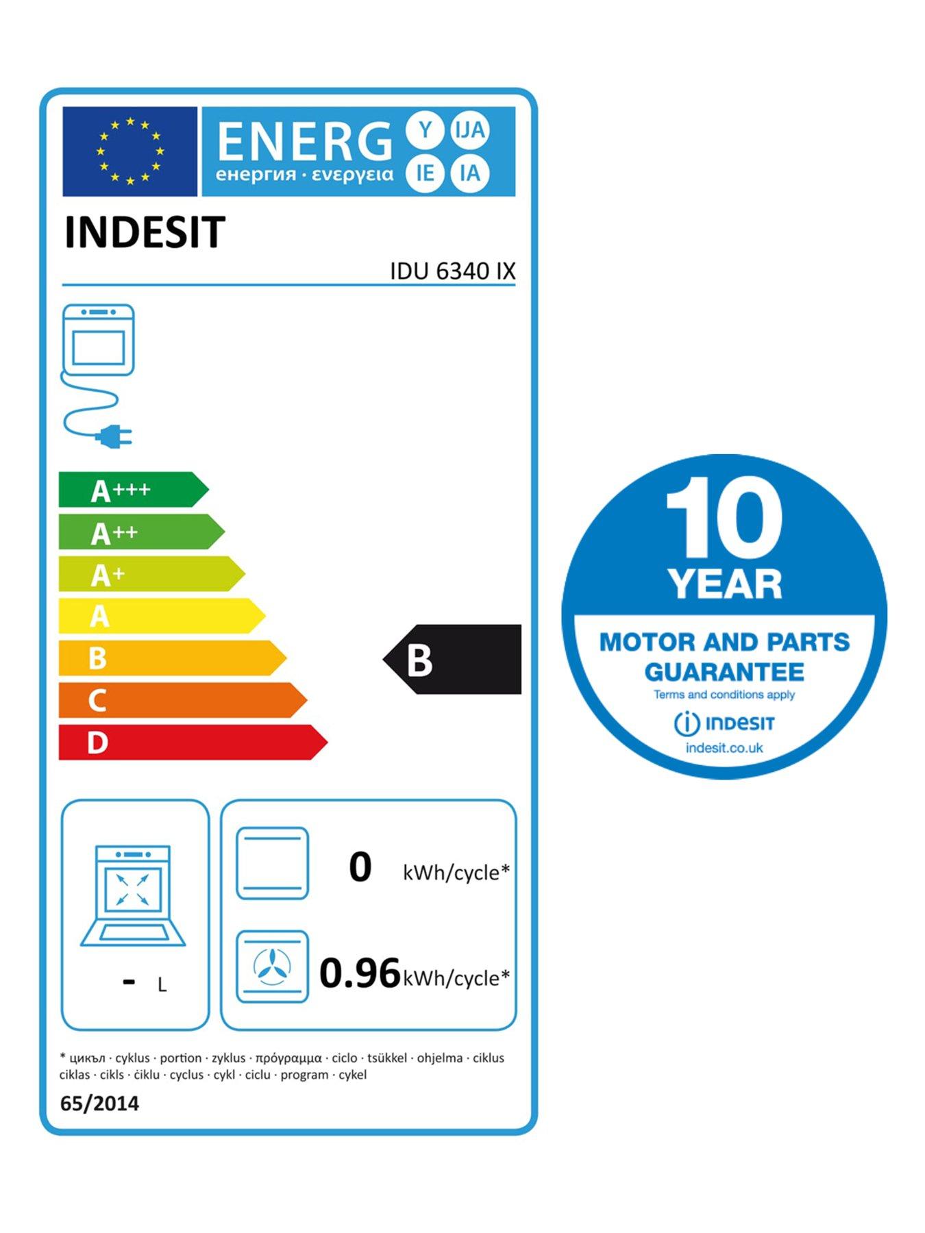 Image 6 of 7 of Indesit Aria IDU6340IX Built-Under Double Electric Oven - Stainless Steel