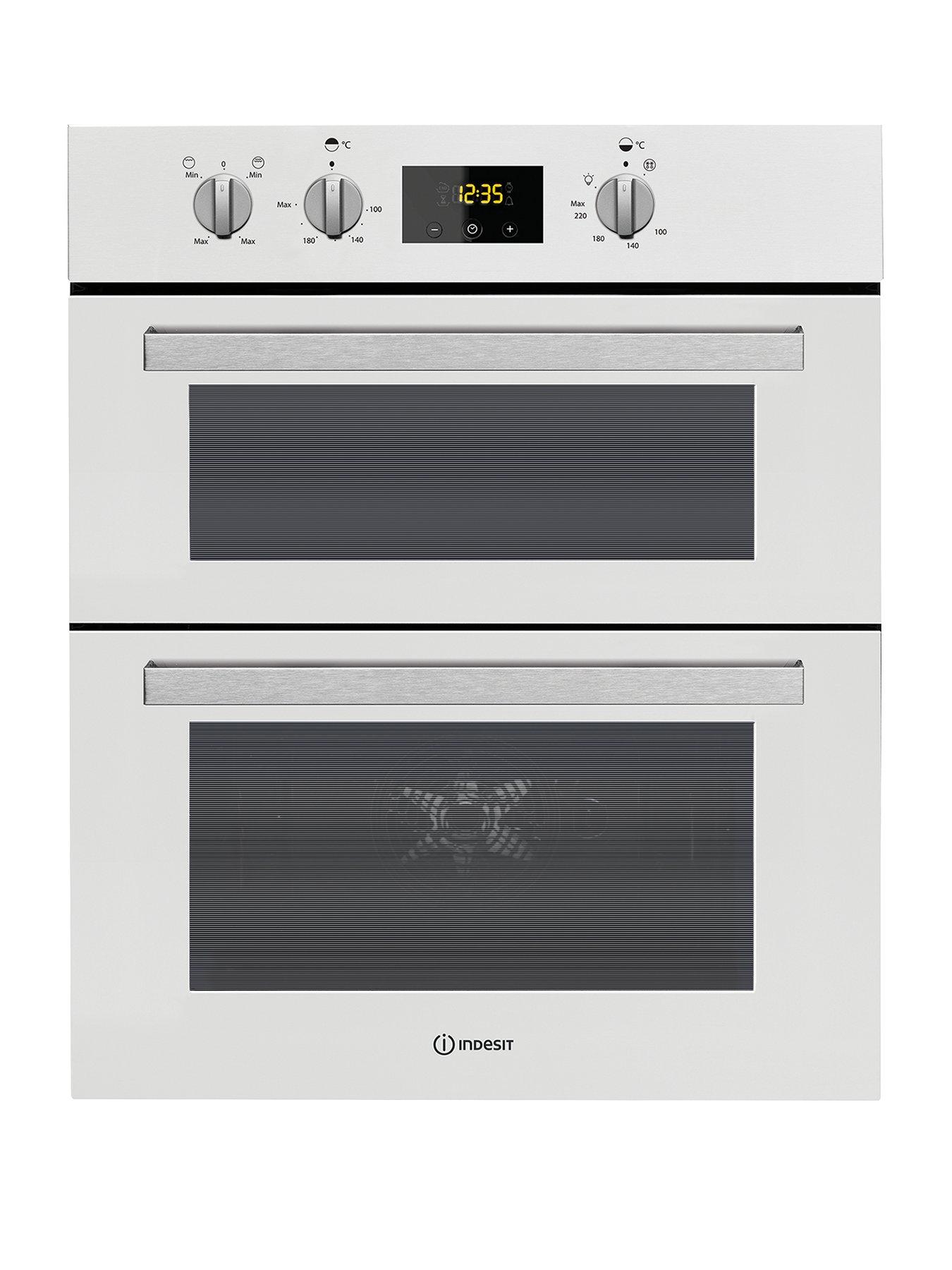 Indesit Aria Idu6340Wh Built-Under Double Electric Oven  - Oven Only