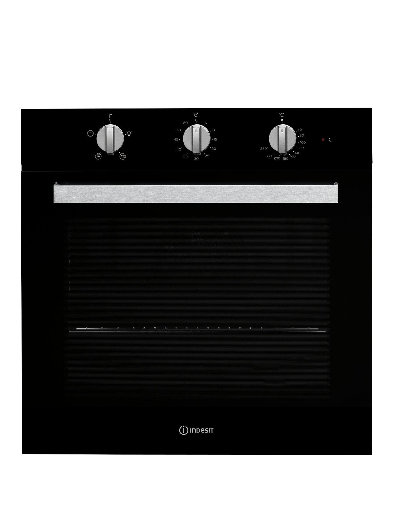 Product photograph of Indesit Aria Ifw6330bluk Built-in Single Electric Oven - Black - Oven Only from very.co.uk