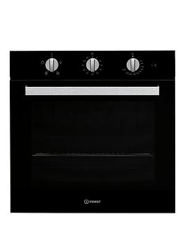 Product photograph of Indesit Aria Ifw6330bluk Built-in Single Electric Oven - Black - Oven Only from very.co.uk