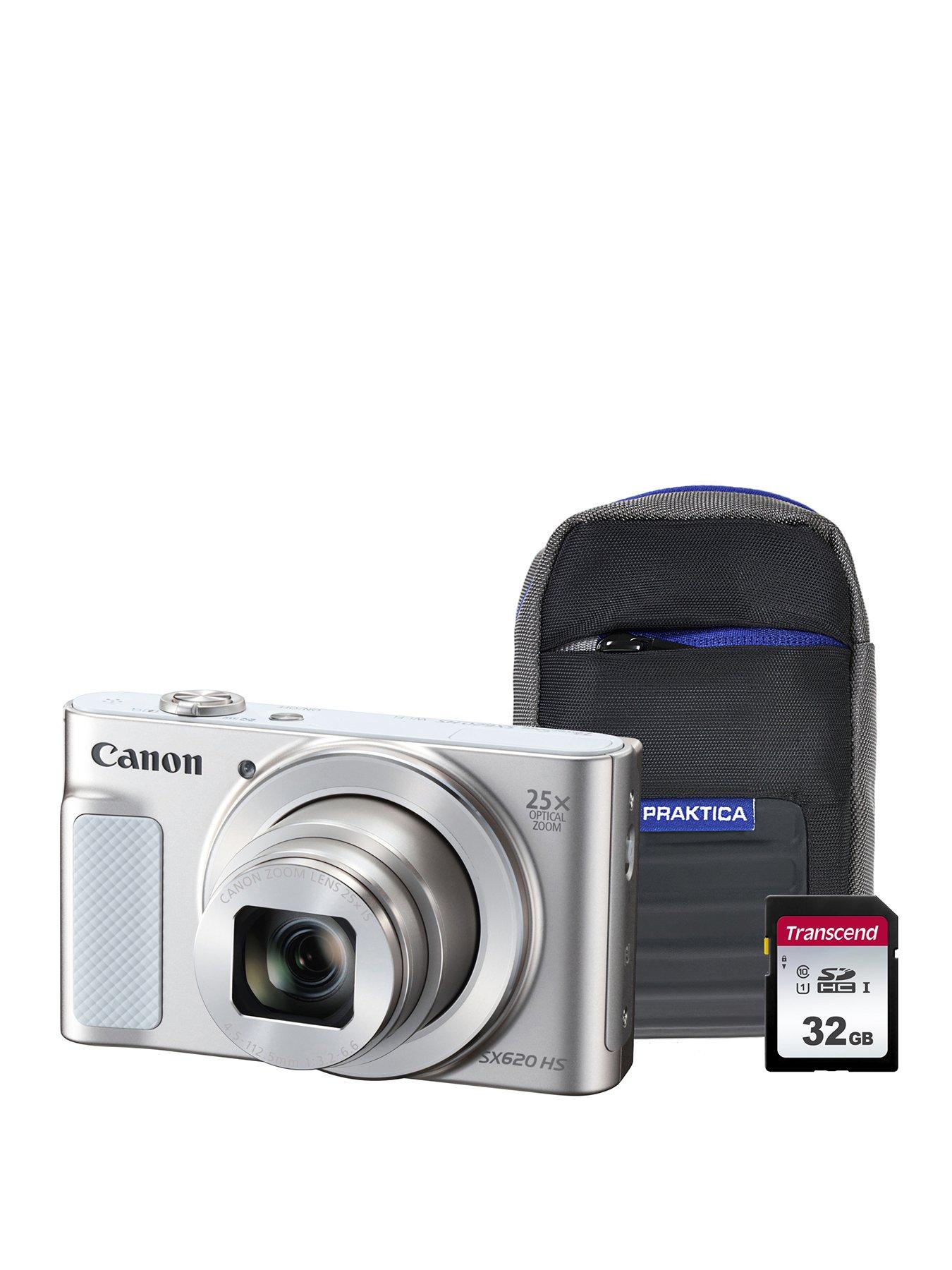 Canon Canon Powershot Sx620 Hs White Camera Kit In 16Gb Sdhc Class 10 Card &Amp; Case
