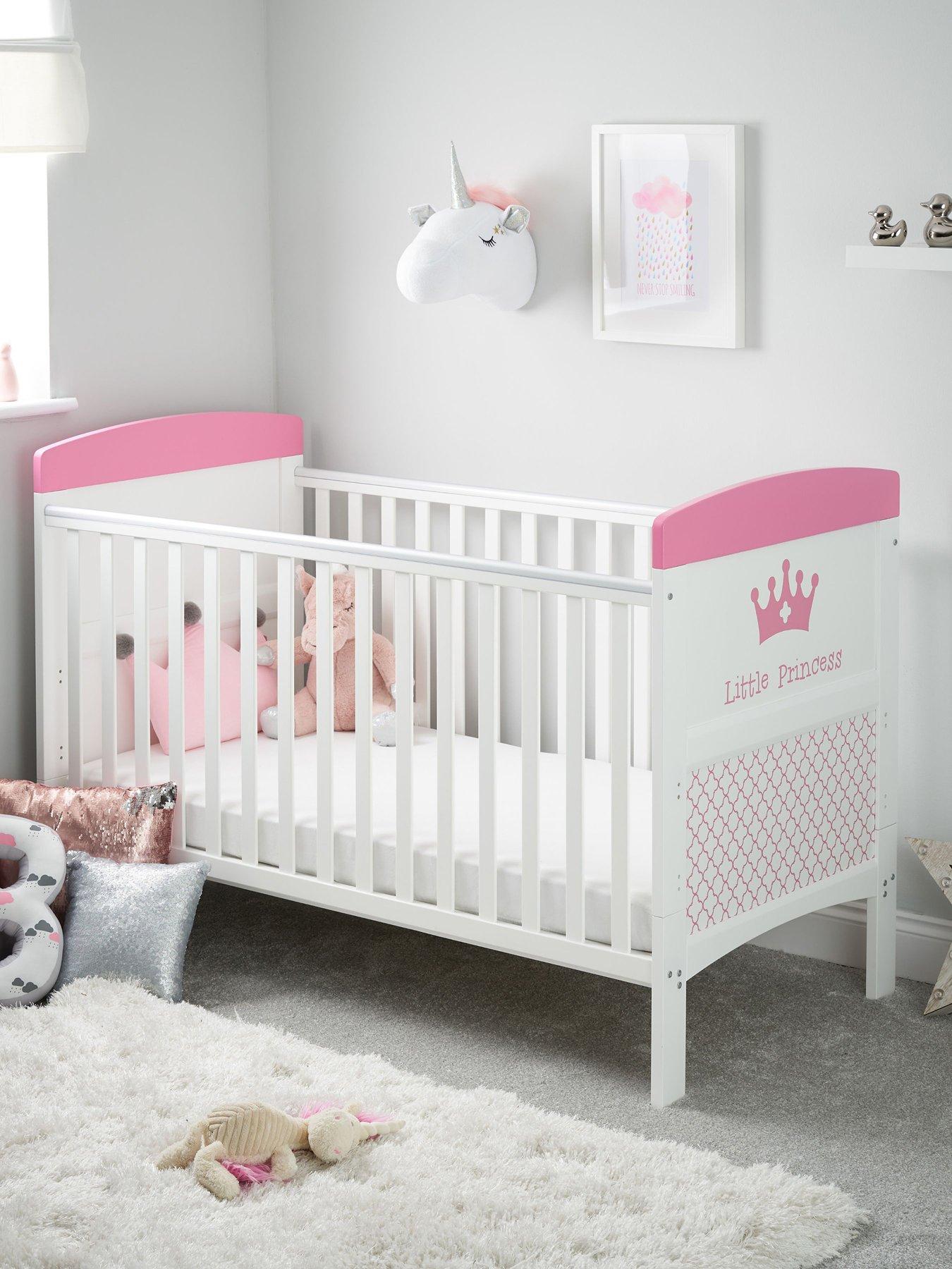 Product photograph of Obaby Grace Inspire Cot Bed - Little Princess from very.co.uk