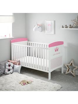 Product photograph of Obaby Grace Inspire Cot Bed - Little Princess from very.co.uk