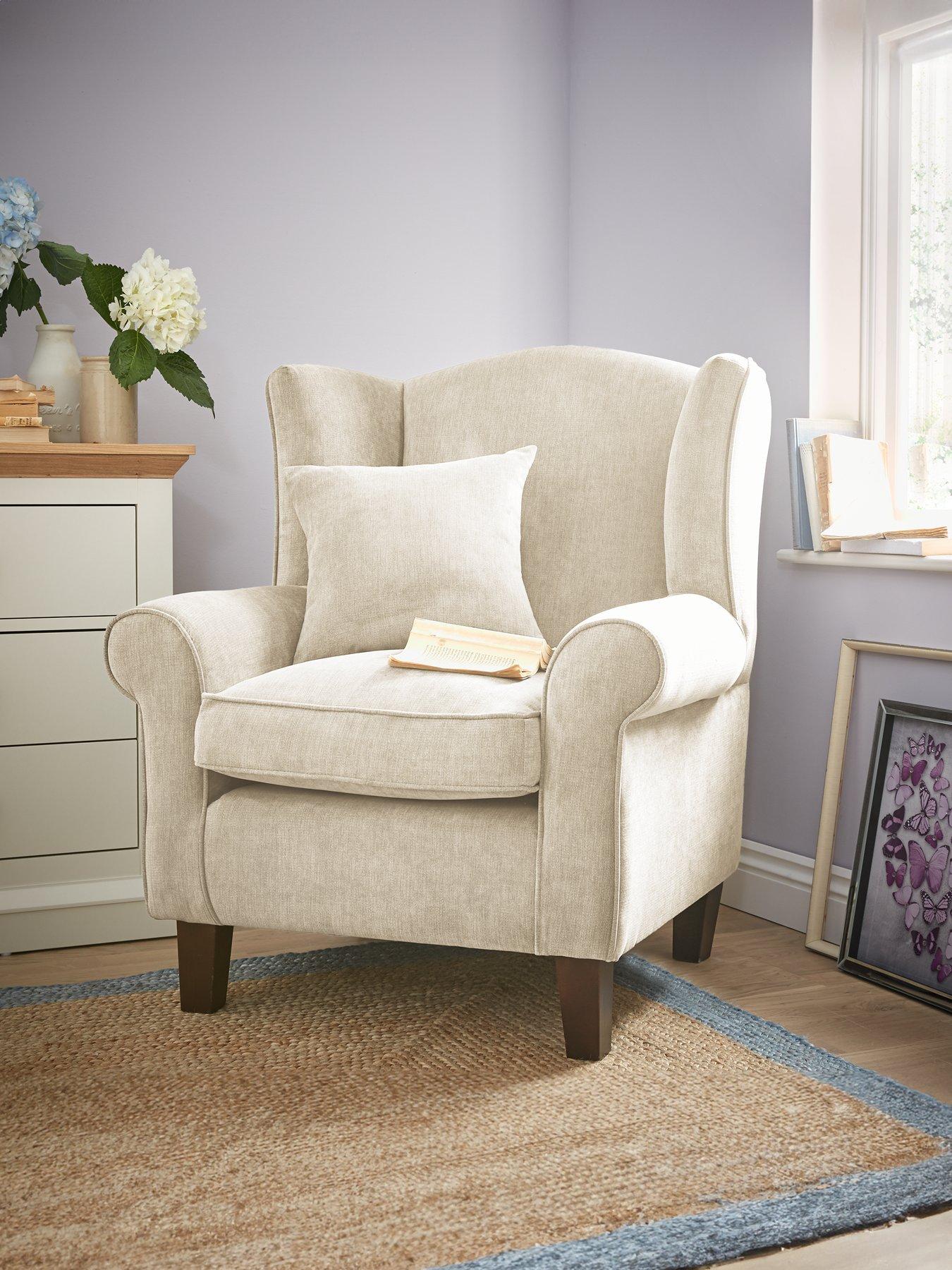undefined Denton Grace Chenille Fabric Wing Chair