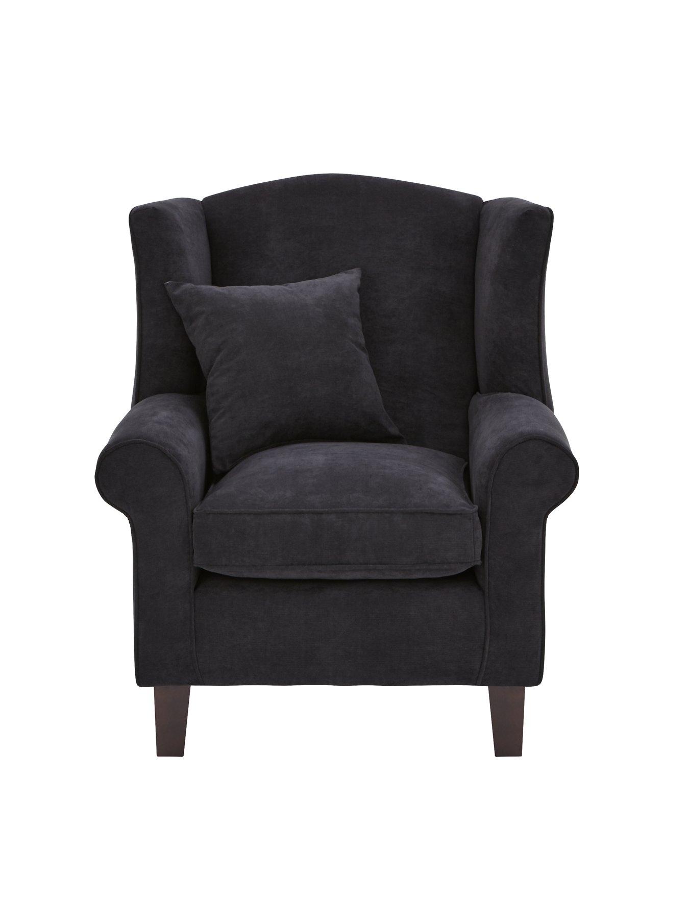 The Very Collection Denton Grace Chenille Fabric Wing Chair