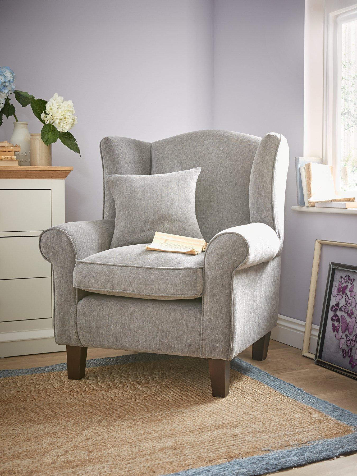 undefined Denton Grace Chenille Fabric Wing Chair