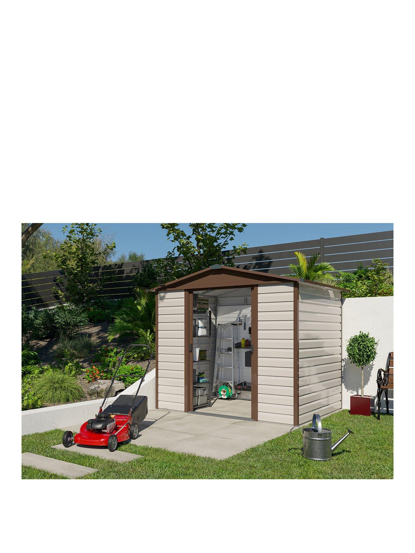 Image 1 of 8 of Yardmaster 7.4 x 6ft Shiplap Metal Shed