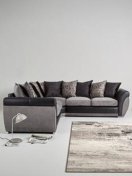Product photograph of Hilton Double Arm Corner Group Sofa - Fsc Reg Certified from very.co.uk