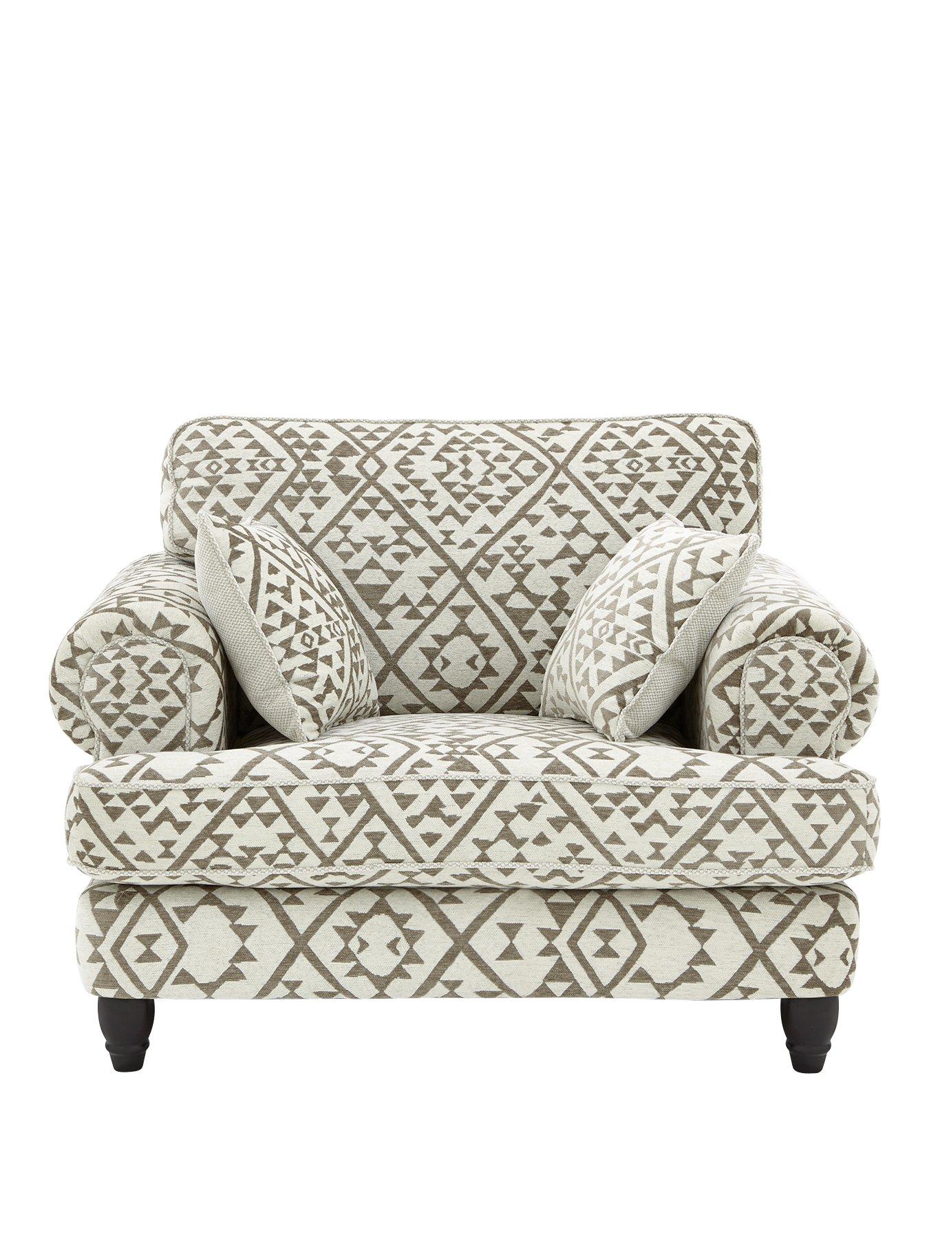 Luxe Collection Debonair Fabric Cuddle Chair Very Co Uk