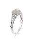  image of love-diamond-9ct-white-gold-18-point-diamond-cluster-ring
