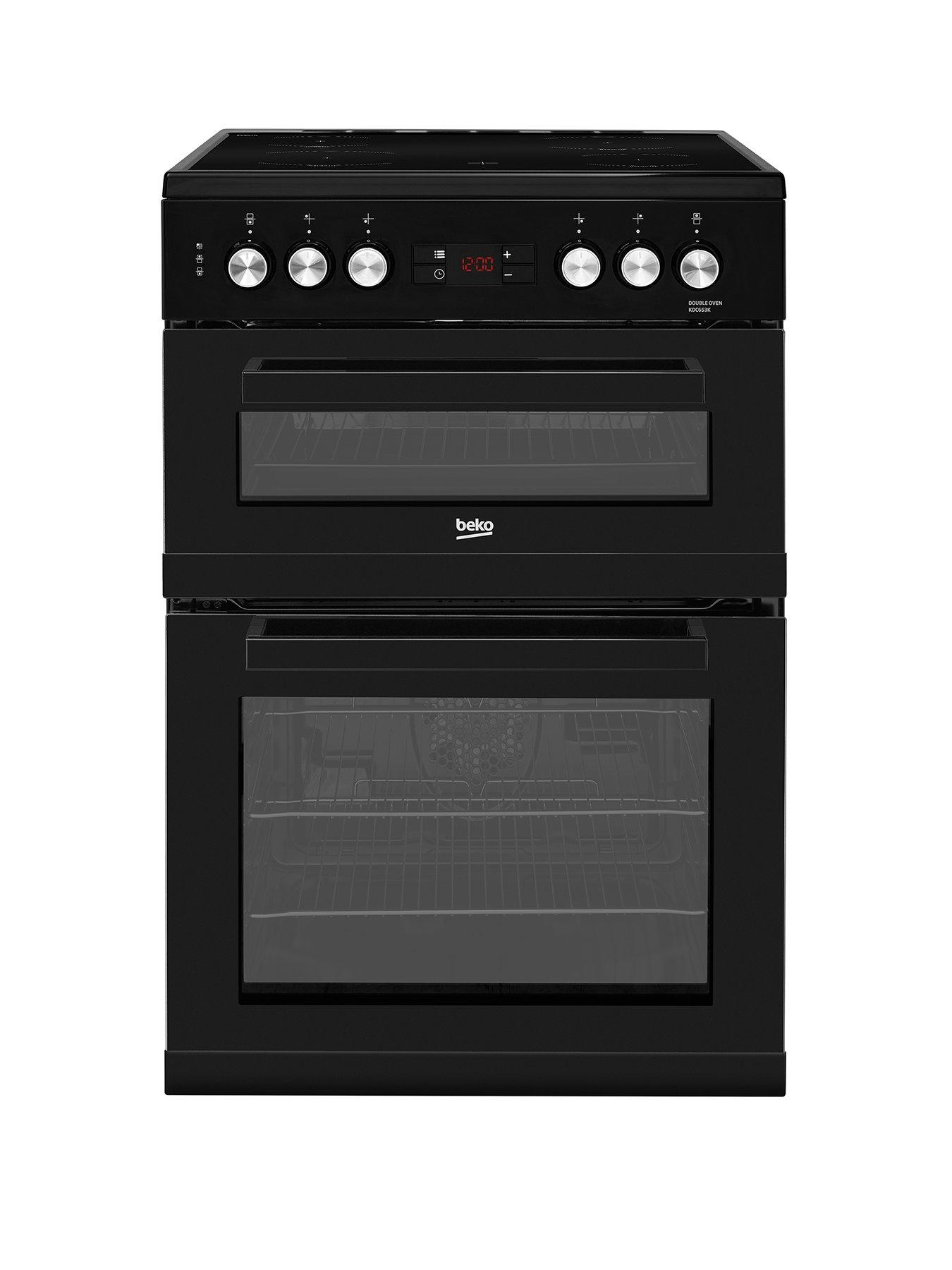 Beko Kdc653K 60Cm Electric Cooker With Ceramic Hob And Connection – Black