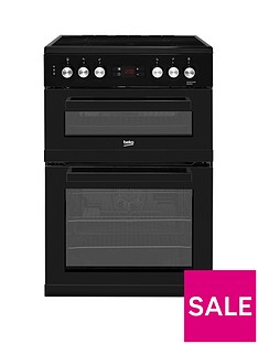 Beko KDC653K 60cm Electric Cooker with Ceramic Hob and Connection - Black