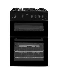 Beko KDG611K 60cm Gas Cooker with Full Width Gas Grill - Black
