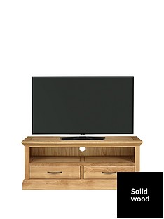 Luxe Collection Kingston 100% Solid Wood Ready Assembled Wide TV Unit - fits up to 50 inch TV