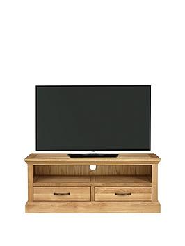 Luxe Collection Kingston 100% Solid Wood Ready Assembled Tv Unit - Fits Up To 50 Inch Tv