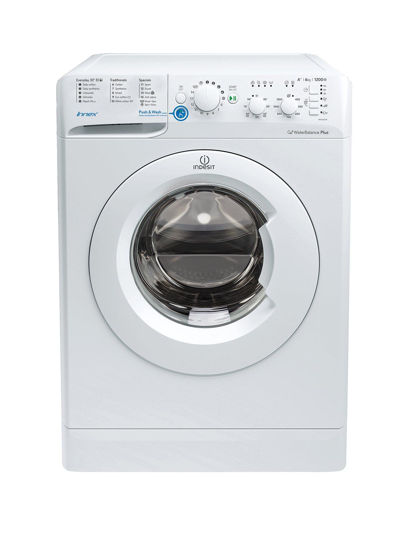 Indesit Innex Bwsc61252W 1200 Spin, 6Kg Load Washing Machine – White