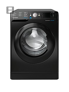 Indesit BWE91484XK 9kg Load, 1400 spin Washing Machine - Black