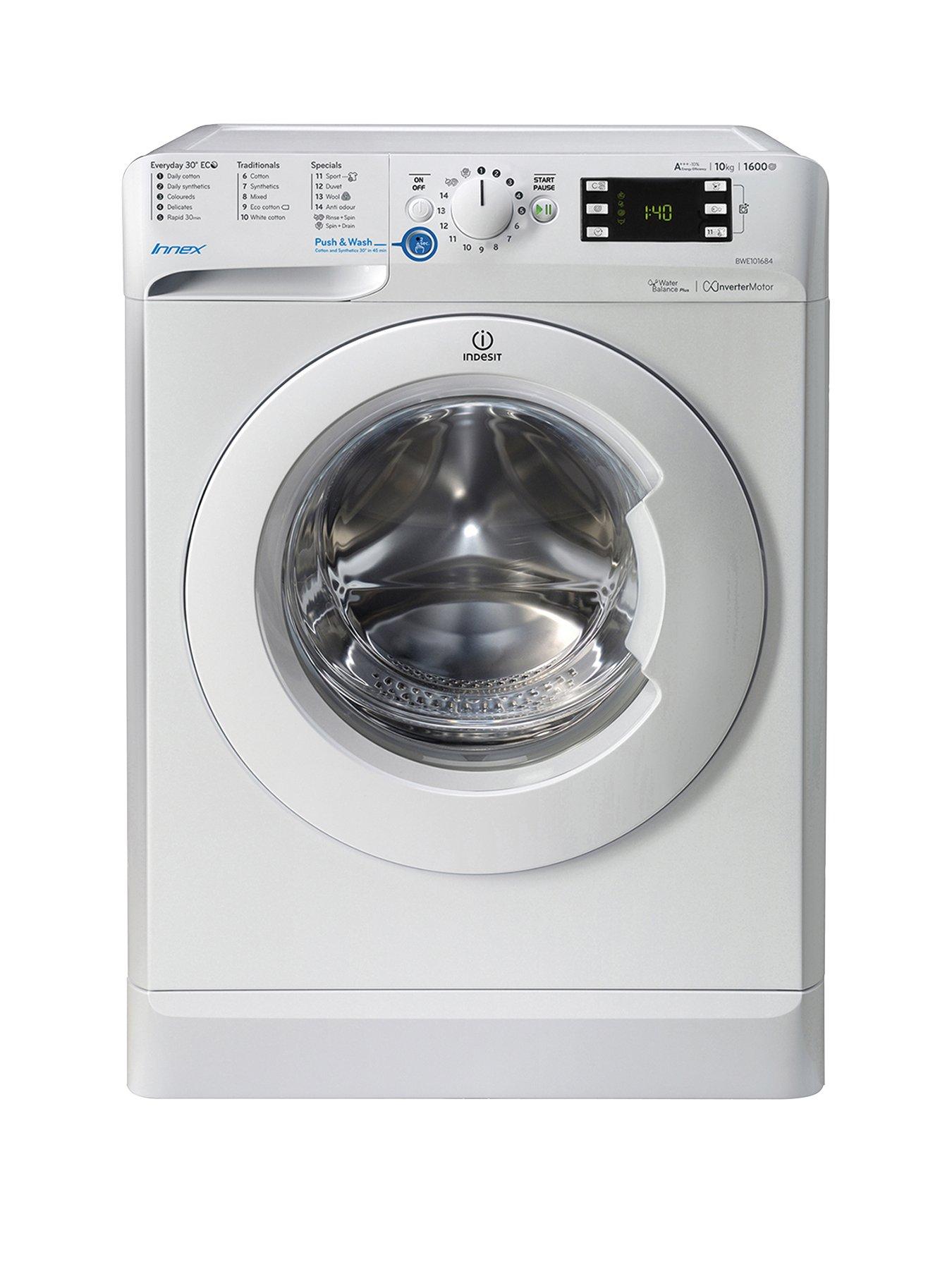Indesit Innex Bwe101684Xw 10Kg Load, 1600 Spin Washing Machine – White