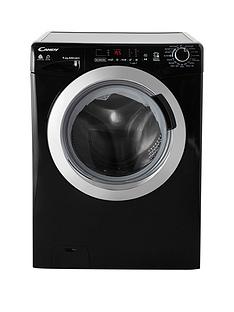 Candy GVSW496DCAB 9kg Wash, 6kg Dry, 1400 Spin Washer Dryer with Smart Touch - Black/Chrome
