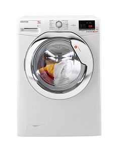 Hoover Dynamic Next DXOA610HCW 10kg Load, 1600 Spin Washing Machine with One Touch - White/Chrome