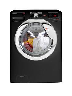 Hoover Dynamic Next DXOA610HCB 10kg Load, 1600 Spin Washing Machine with One Touch - Black/Chrome
