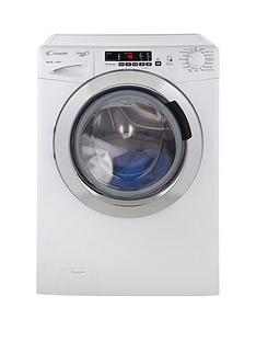 Candy GVS148DC3 Grand'O Vita 8kg Load, 1400 Spin Washing Machine with Smart Touch - White/Chrome